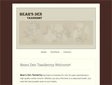 Tablet Screenshot of bearsdentaxidermy.com